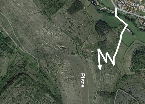 Saint Rome de Tarn 12490 circuit de l`aérodrome plan