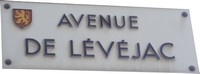 Saint Rome de Tarn 12490 avenue du Lévejac plaque