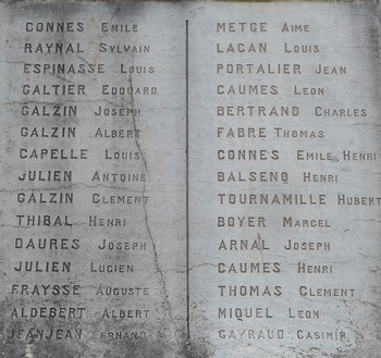 Saint Rome de Tarn 12490 monument aux morts 4
