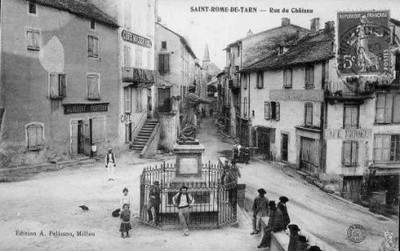 Saint Rome de Tarn 12490 rue château 1910